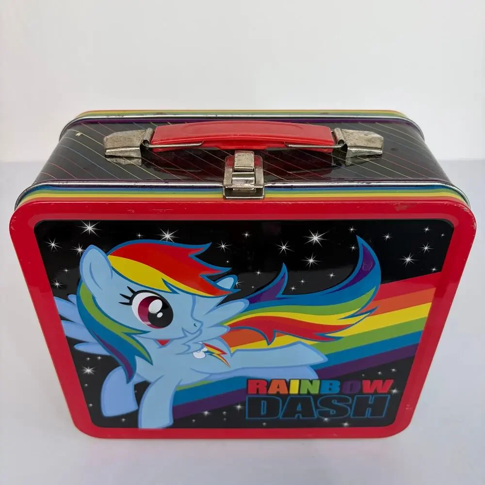 MLP G4 My Little Pony Loungefly Rainbow Dash Tin Metal Storage Lunch Box